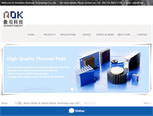 Tablet Screenshot of aok-technologies.com